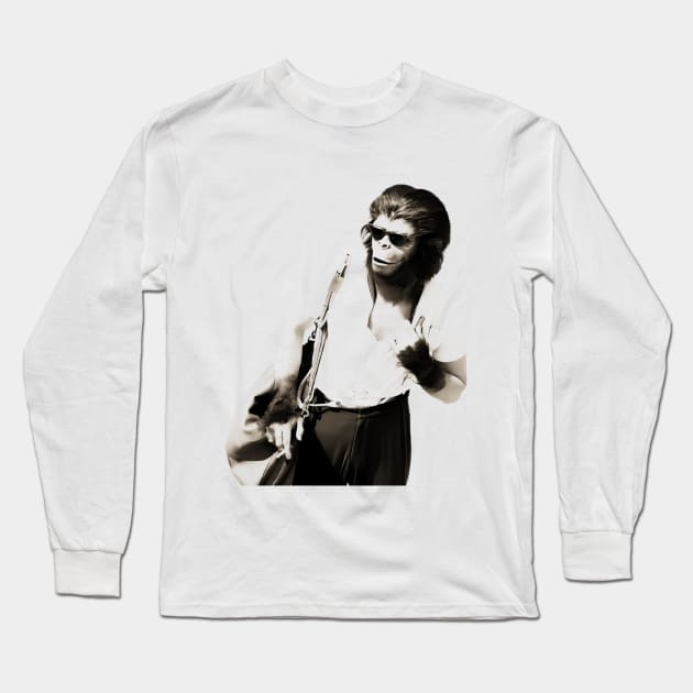 Vintage Cornelius In Shades Long Sleeve T-Shirt by Jazz In The Gardens